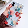 for iphone x xs xr xs max 8 7 6 case shockproof transparent with dust plug,for iphone 8 flower phone case
