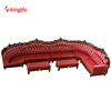 Customized european style luxury furniture nightclub bar sofa leather sectional sofa chesterfield sofa genuine leather