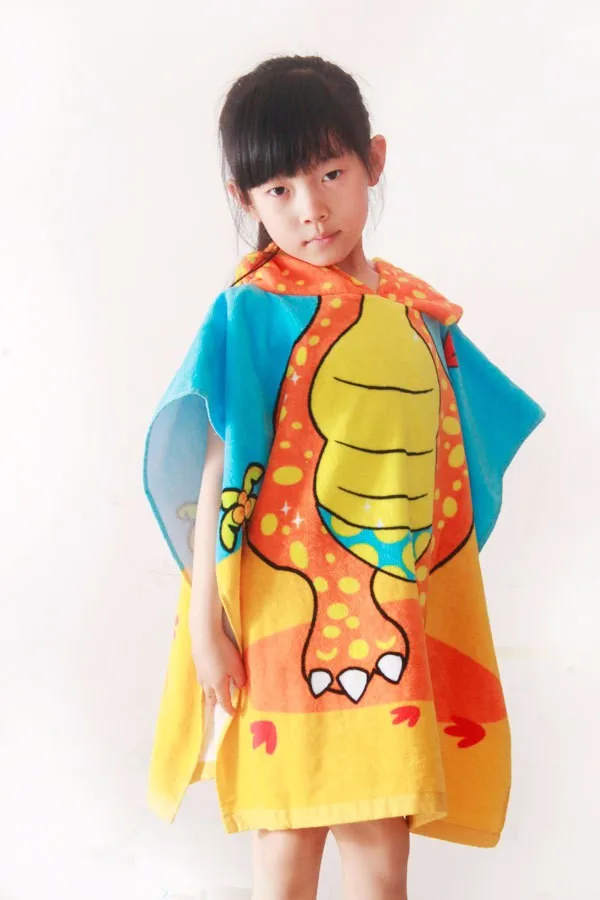 100% cotton beach hooded towel ponchos pattern for baby