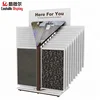 2018 hot new products page turning stone tile rack mdf sample display board marble inlay table top