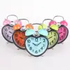 Apple shape bell alarm clock, fancy twin bell alarm clock, colourful bell alarm clock