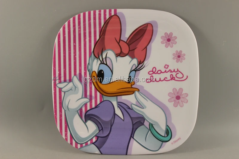 Factory supply melamine square plates plastic square plate