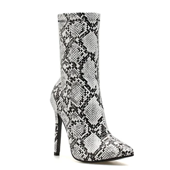 stiletto snakeskin boots