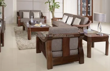 North American Black Walnut Wood Sofa Set High End Solid North American Black Walnut Wood Sofa Set High End Solid Comfortable Fabric
