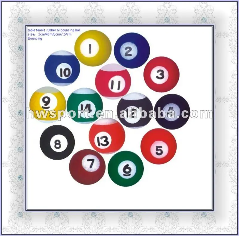 Billiards Ball,Rubber Bouncing Ball Buy Solid Sponge Rubber Ball,Rubber Bouncing Ball,High
