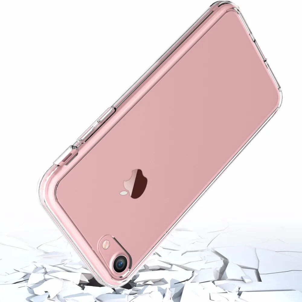 Transparent Mobile Cover For Iphone 7 Plus House / Clear Back Tpu