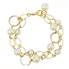 74473 fashion jewelry arabic style jewelry accessories 14k gold big pearl bracelets