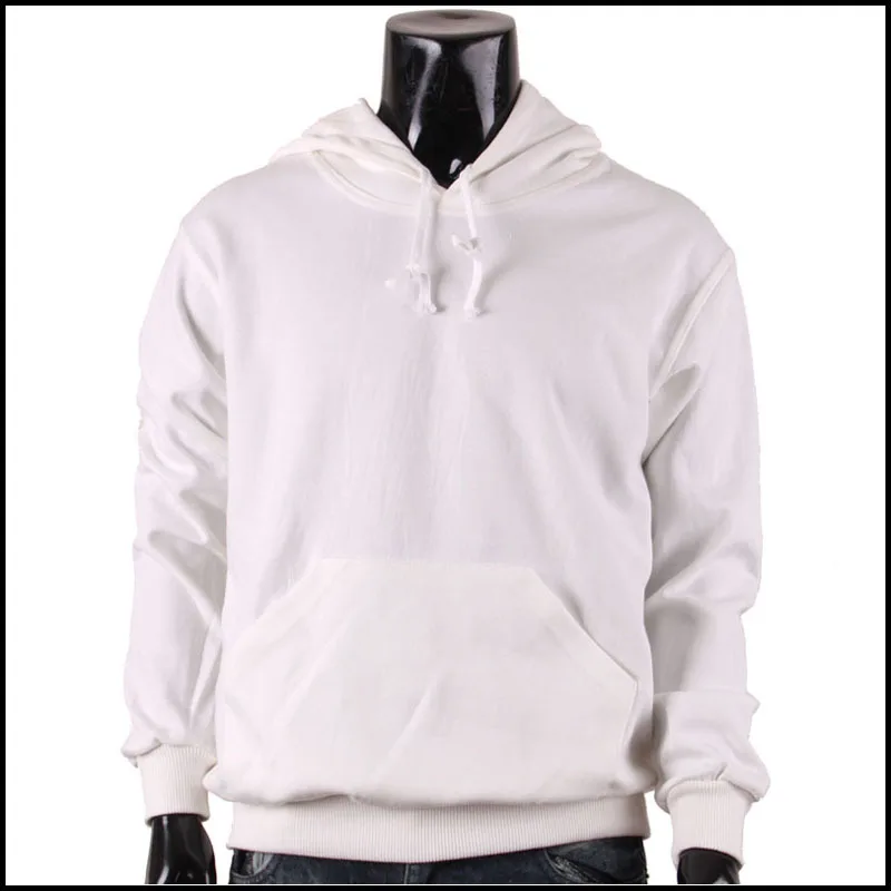 Oem 100% Cotton Plain White Hoodie Blank Pullover Hoodies For Women ...