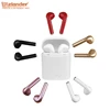 New i7s bluetooth 4.2 EDR stereo sounds wireless earbuds hands free bluetooth headphone with charger box for Iphone Android