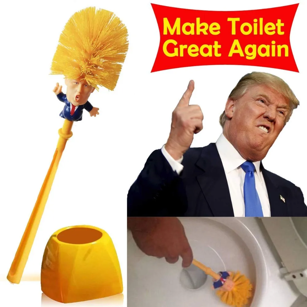 Donald Trump Toilet Supplies Bathroom Cleaning Tools Toilet Brush Trump