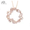 2-years repair promise National Jewelry Necklace 18k solid rose gold necklace women best friend necklaces