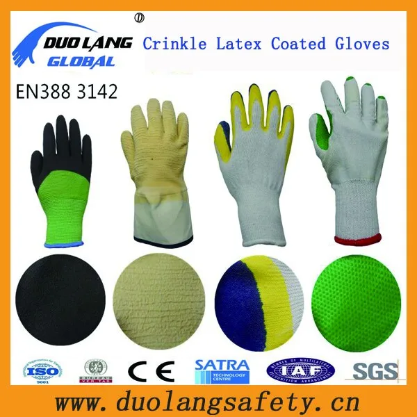 Used For Concrete/brick/lumberhandling Latex Coated Gloves Hot Sale