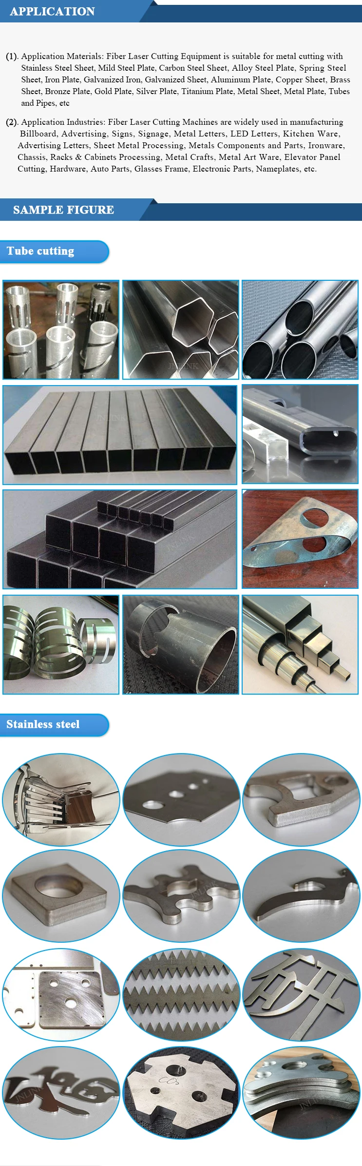 High quality manganese steel gantry moving laser fiber metal cutting machine for tube and plate