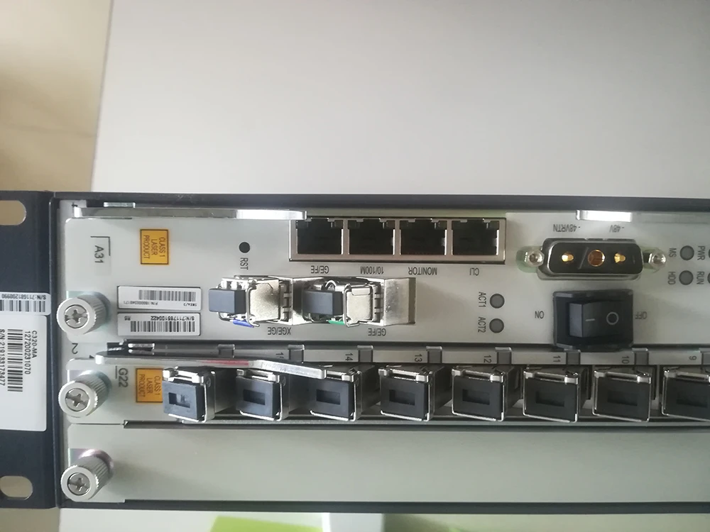 中兴c320 olt ftth gpon olt 8 端口 16 端口 gpon olt 10g dc 上行板