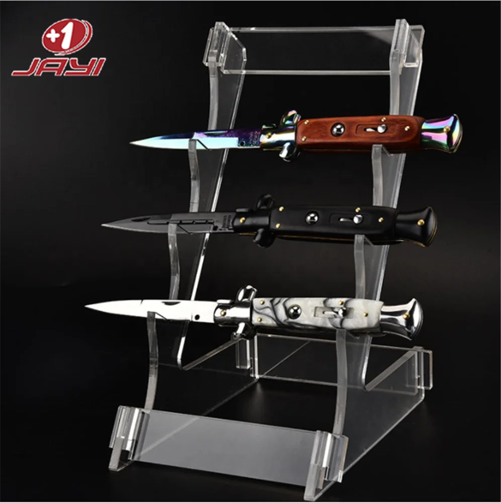 Jayi Factory Supply Custom Clear Acrylic Knife Display Stand Buy Acrylic Knife Display Stand