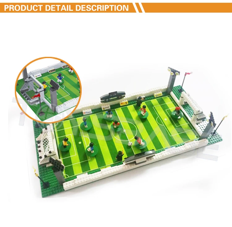 Juguetes Toy 381pcs Mini Football Field Soccer Game Toy Building Block