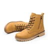 China Wholesale Cheap Men Nubuck PU Leather Zipper Up Ankle Work Boots Shoes