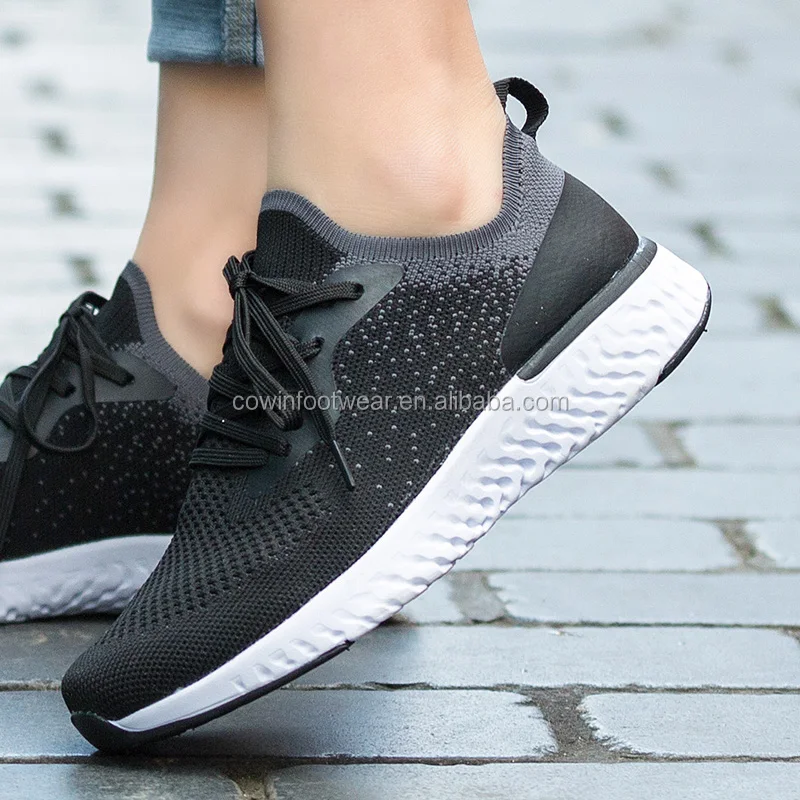 black casual trainers ladies