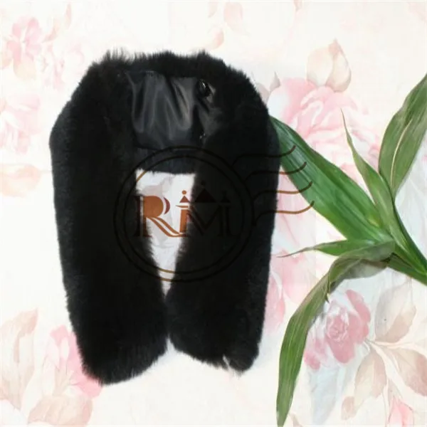 Luxury Rex Rabbit Fur Collar Detachable Fur Collars For Mens Leather ...