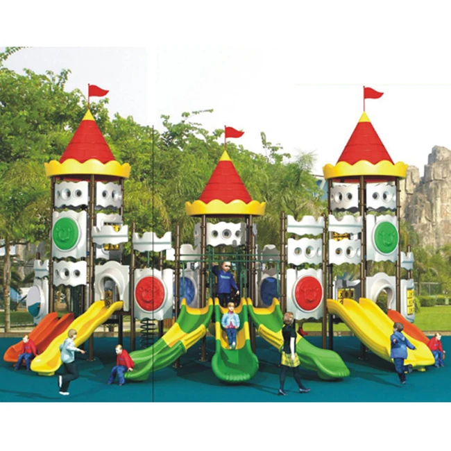 Amusement park toy used slides playground equipment outdoor
