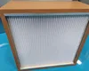 Wooden frame custom material frame glass fiber paper hepa air filter