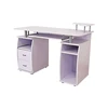 latest design furniture light purple office desk PB table computer table with 3 shelves and 2 drawer for home or office