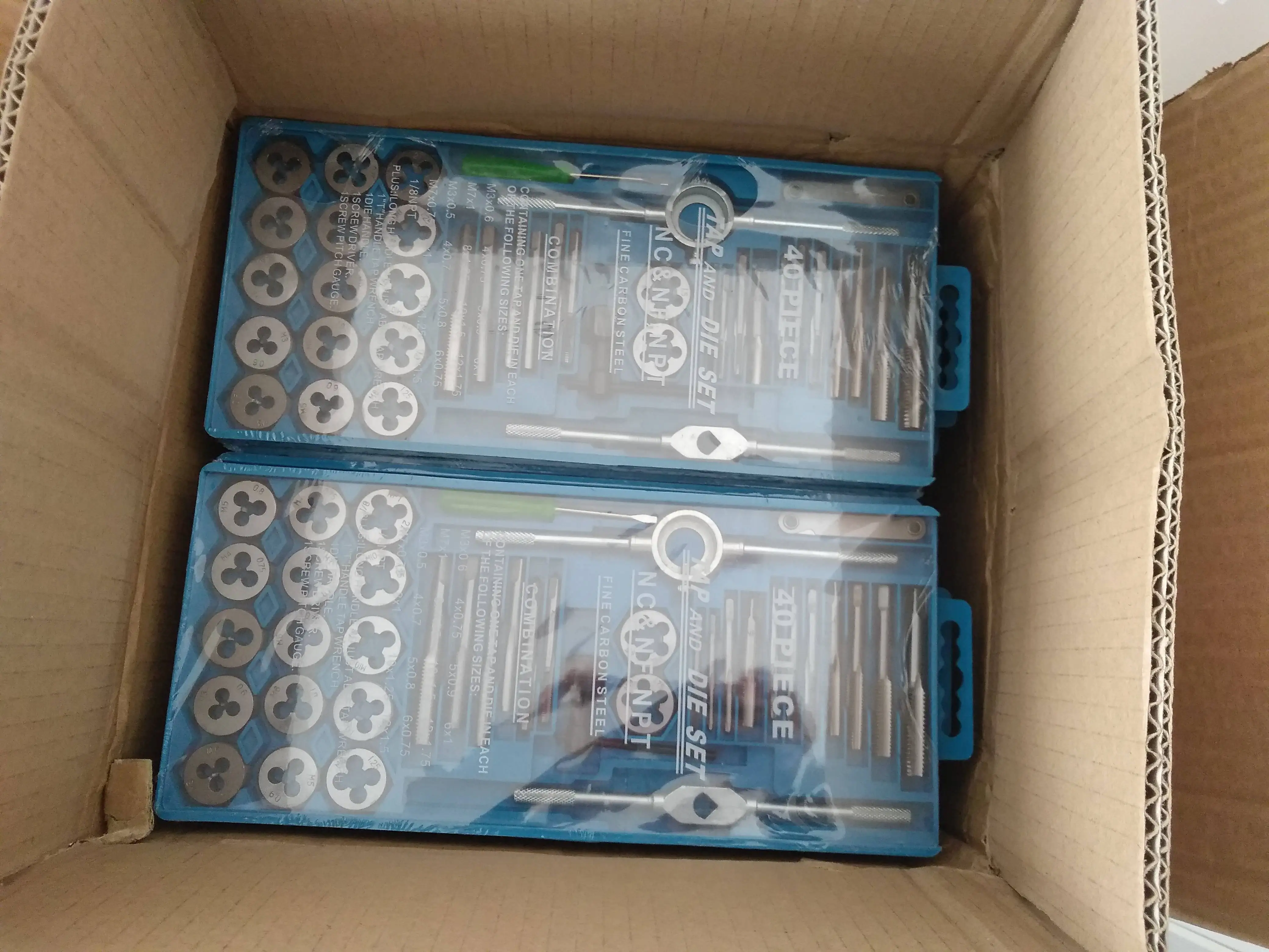 40pcs Tap Dies Set Metric Taps Dies Adjustable Tap Die Holder Thread