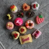 100pcs Mix Styles Flat Back Resin Dessert Cake Pendant Lovely Charms For Making DIY Necklace & Bracelet