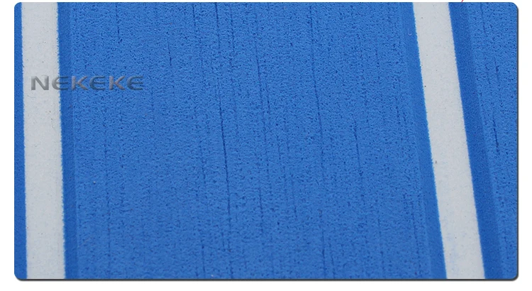 2017 HOT selling high quality blue with white Oblique cut stripe of deck grip pad