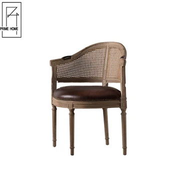 Unique Design Vintage French Reproduction Wooden Single Sofa Chair
