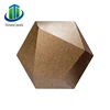 Texture hand made pu leather hexagon mosaic 3d wall panel