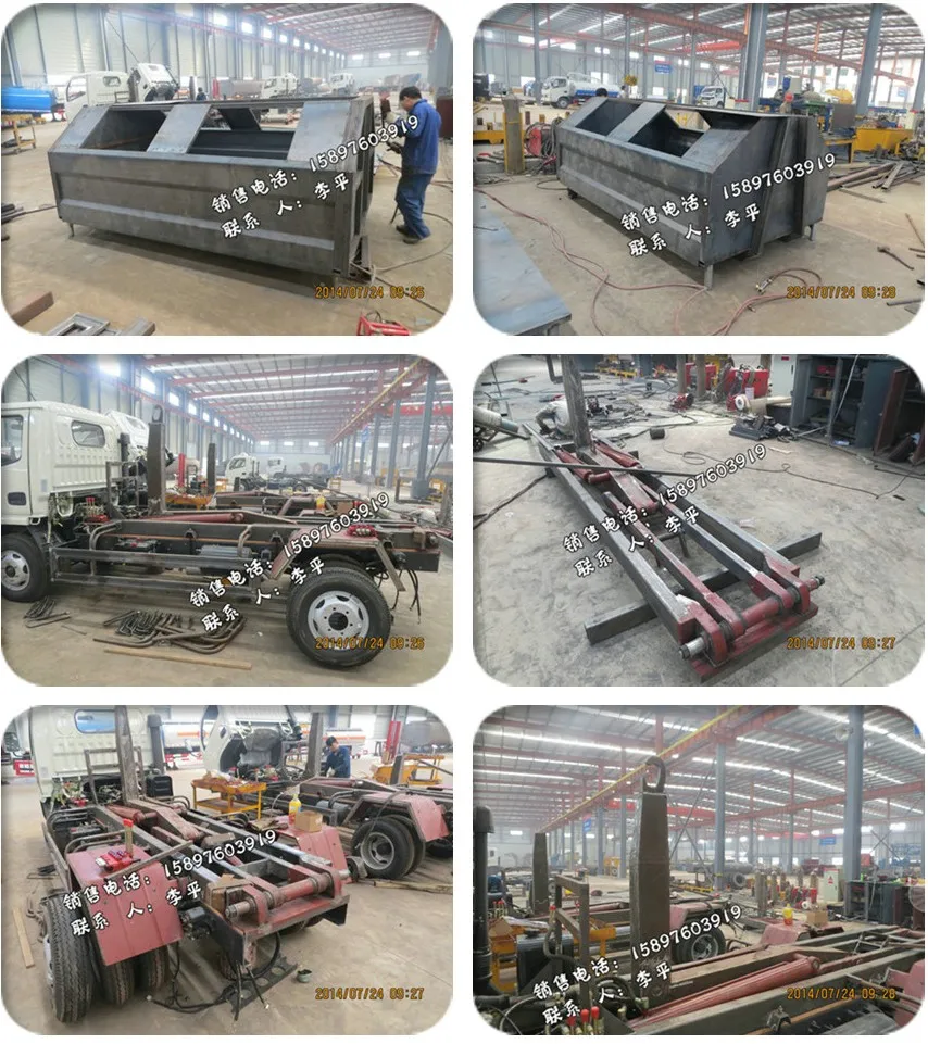 Detachable Hooklift Trucks Mini Hooklift Garbage Trucks Hooklift