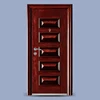 OEM/ODM china interior solid core stamped main security steel single leaf door new designs for home
