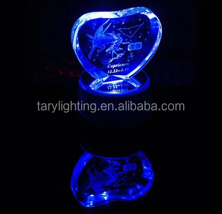 CAPTUR3D Premium Crystal Photo With LED Light Base, Personalized Memorial Gifts For Mom, Dad, Wife, Men, Loved One, Custom Gifts Serrated 2D Picture For Wedding Anniversary Birthday Sympathy Gift