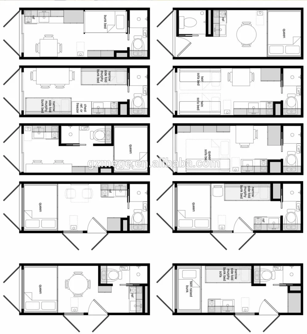 40ft Foldable Prefab Shipping Container European Style Mobile Cafe