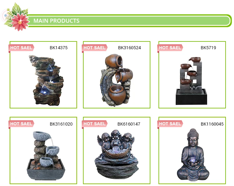 table top fountains decoration mascot