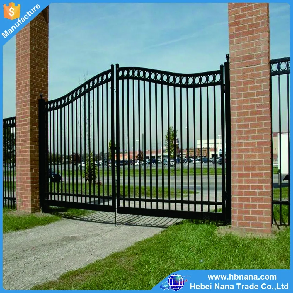 outdoor simple steel main gate design different steel gate