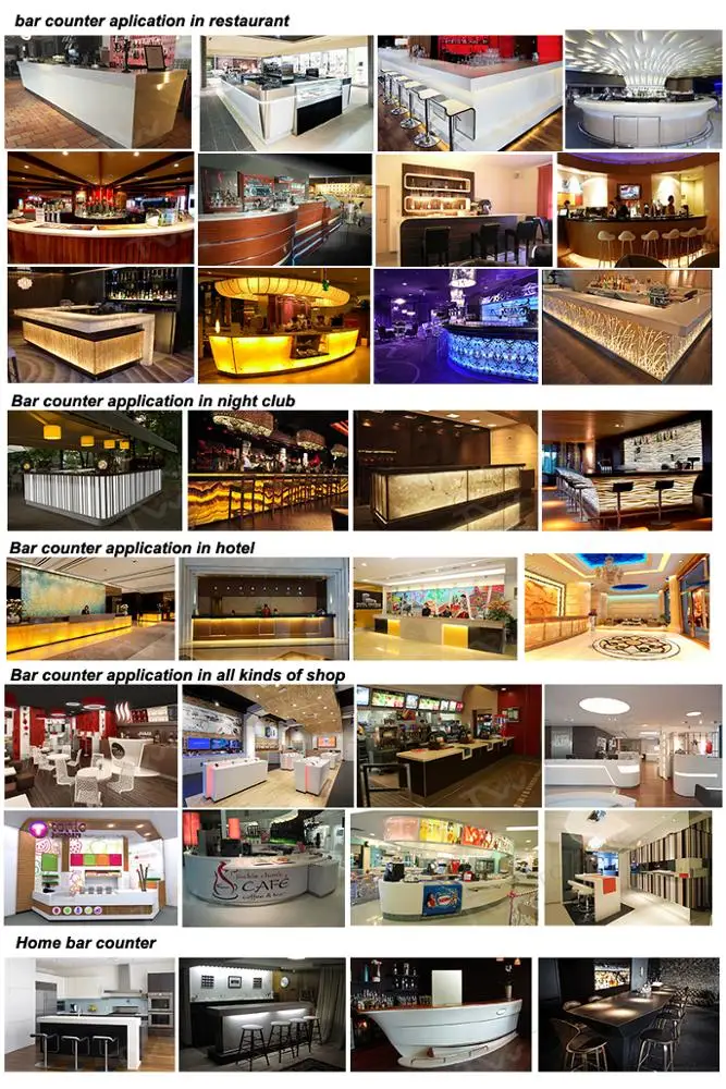 l shape bar counter