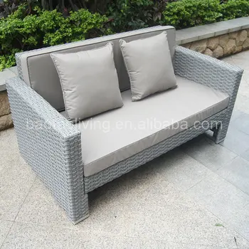 Plastic Rattan Wicker Sofa Set Kd Structure Clic Style Patio Garden Outdoor Furniture Gray Living