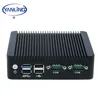 2017 Hot Sale Ultra Low Power Thin Client 2 Ethernet Fanless X86 Ubuntu Oem Mini Pc With 4Gb Ram For Win10