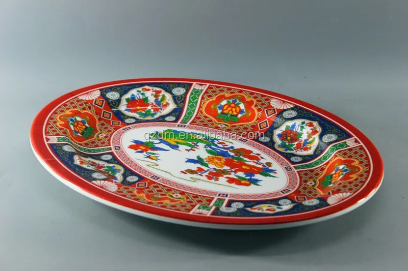 16 Inch Melamine Oval Plate Oval Shape Serving Tray