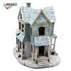 Garden house ornament accessories cute resin gift small figurine decor statue ornaments resin miniature model house