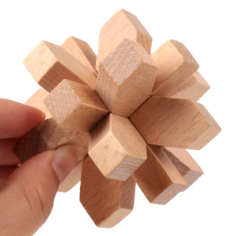 wholesale intelligence wooden 3d brain teaser game