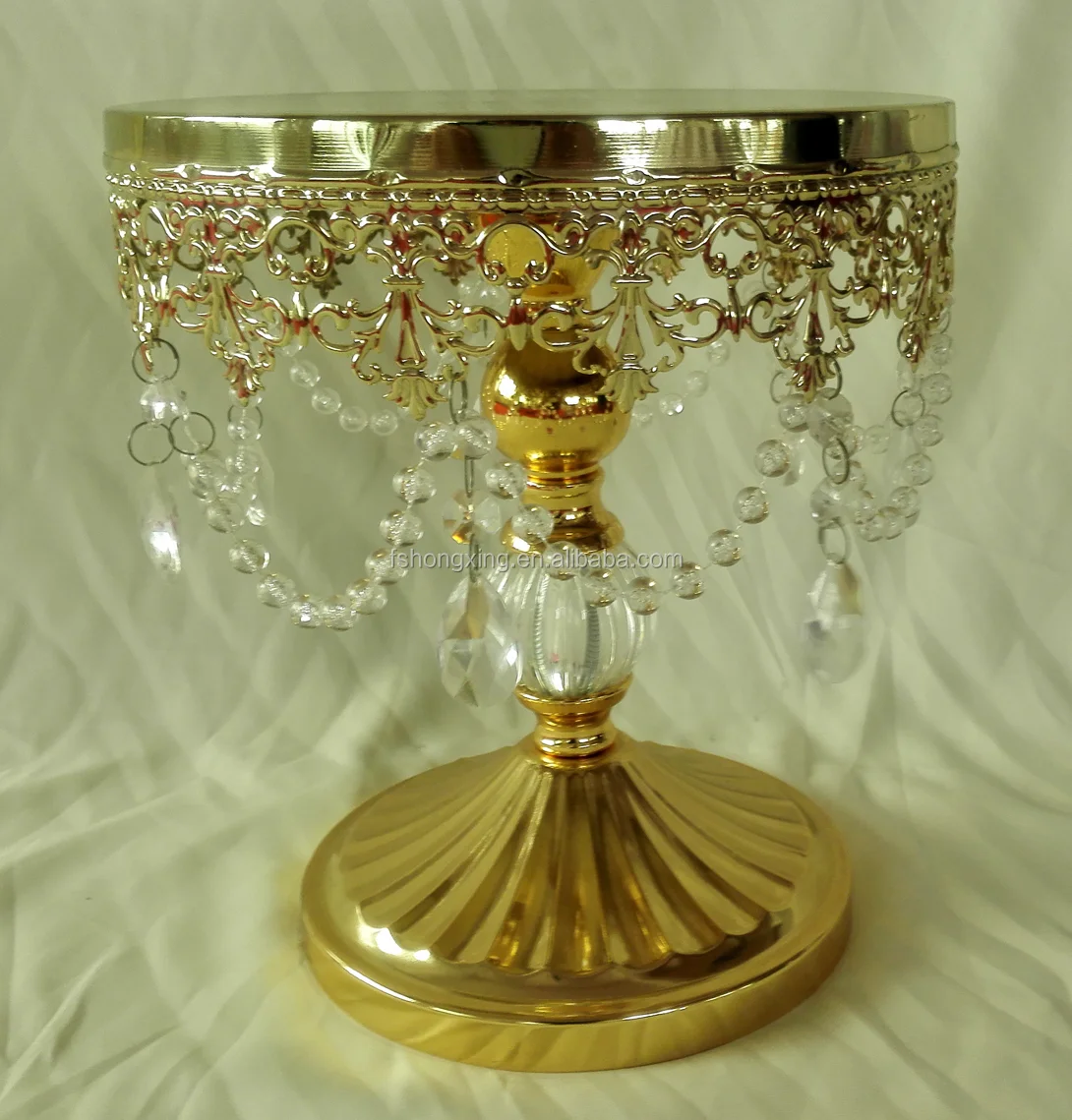 Elegant Wedding Gold Crystal Cake Stand Buy Gold Cake Stand,Wedding