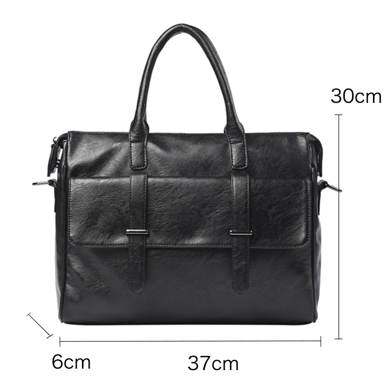 Professional Manufacturer Supplier PU briefcases for men waterproof fashion business laptop bag men black handbag portfolio case