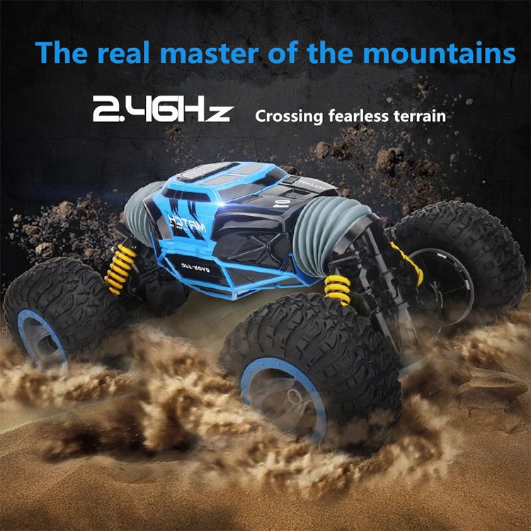 2.4Ghz electric remote control double sided stunt twist toy car with 2 walking methods