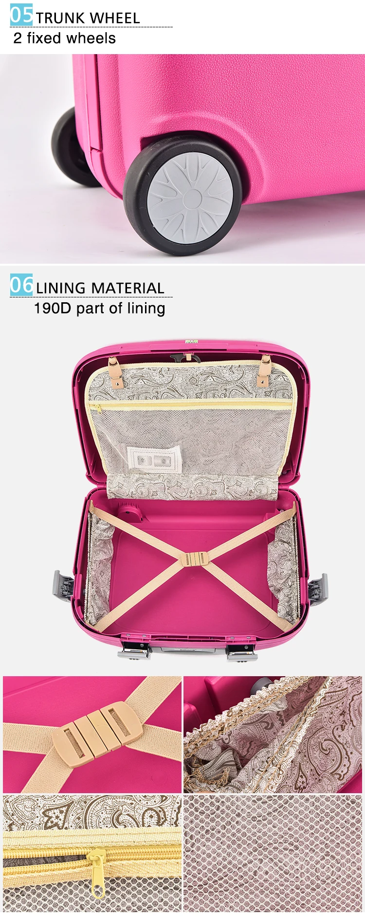 Lock Suitcase Luggage For Long-distance Travel