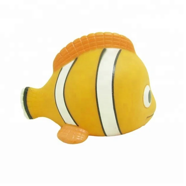 Bpa Free Baby Shower Orange Fish Toys Squirt Floating Bath Fish Toys