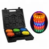 6 Packs Led Security Light Emergency Led Warning Road Flares with Rechargeable Suitcase Set