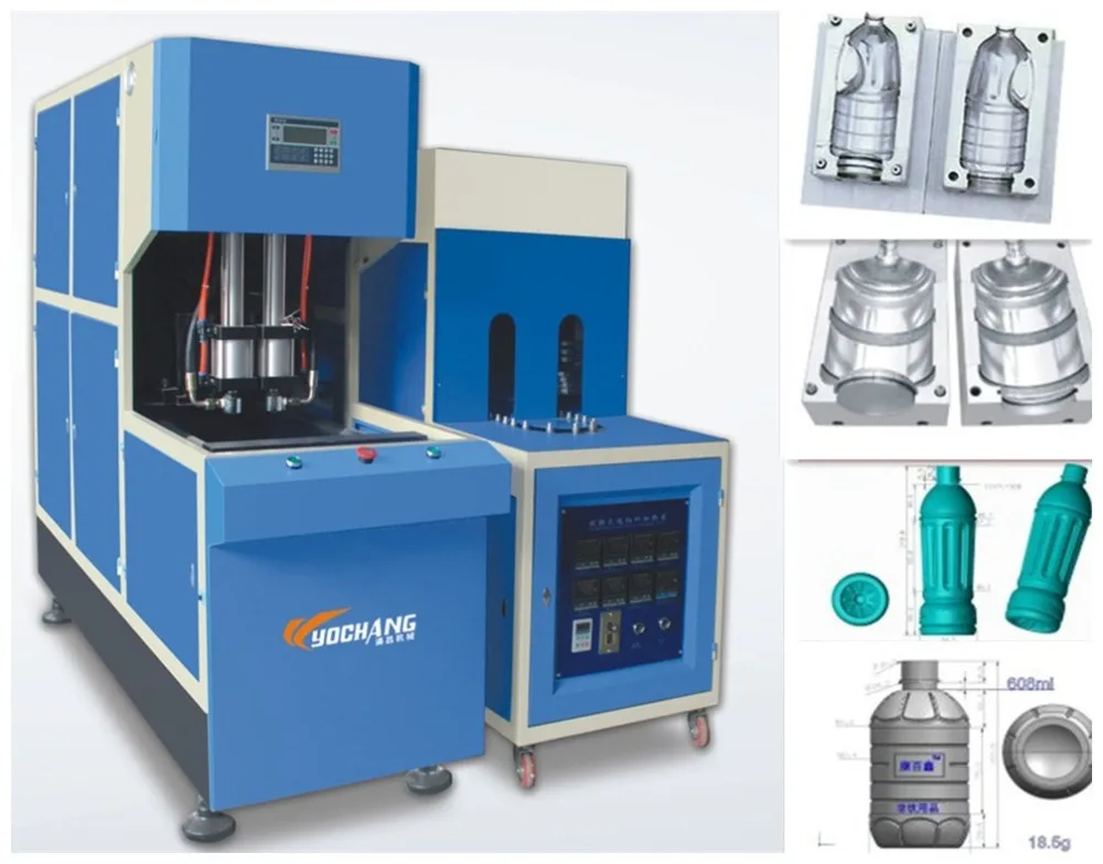 100ml 300ml 500mlsemi Automatic Plastic Bottle Making Machine Price